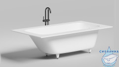 Ванна из искусственного камня Salini Orlando Vasta Kit 190x100 (материал S-Sense , белый глянцевый)