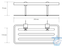 Полочка Bemeta Cytro 146208052