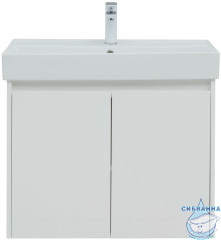 Тумба Aquanet Nova Lite 75 (2 дв.) с раковиной Латина 75 белый глянец