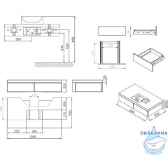 Тумба под раковину Ravak SD Formy 100 орех X000001036
