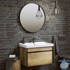 Тумба Aqwella Urban 80 дуб балтийский с раковиной Фест 80