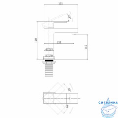 Смеситель для раковины Abber Daheim AF8210W  (без донного клапана) (белый матовый)