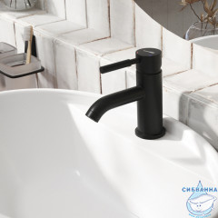 Смеситель для раковины Wasserkraft Gollach 3305 (черный матовый)