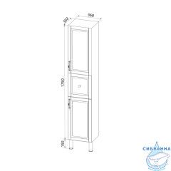 Пенал напольный Iddis Oxford 36 OXF36W0i97 белый