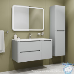 Тумба под раковину IDDIS Edifice 100 см светло-серый EDI10L0i95