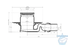Дренажный трап для душа Pestan Confluo Standard Plate 13702565