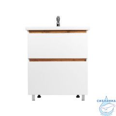 Тумба под раковину Viant Мальта 70Н белый/дуб вотан