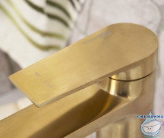 Смеситель для раковины Wasserkraft Aisch 5503H (без донного клапана) (золото)