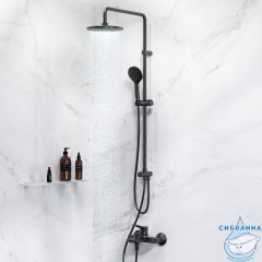 Душевая система AM.PM X-Joy 220 1 режим F42885A14 (чёрный матовый)