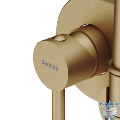 Встраиваемый смеситель с гигиеническим душем Damixa Option 214000000 (бронза)