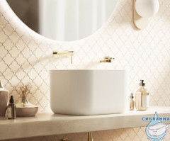 Умывальник WHITECROSS Lazurit 50x40 (белый мат) иск. камень