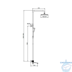 Душевая система Raglo 340 1 режим R01.26.09 (графит)