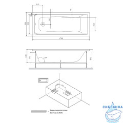 Ванна акриловая AM.PM Gem 170 W90A-170-070W-A1