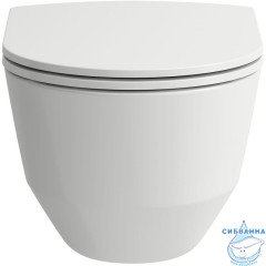 Инсталляция Laufen с кнопкой смыва в комплекте с безободковым унитазом Laufen Pro Rimless Z.RU93.0.761.5 c сиденьем Soft close (микролифт)