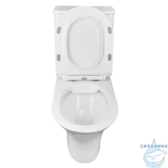 Унитаз напольный безободковый Azario Fretta Round с бачком и сиденьем Soft Close (микролифт) AZ-7121