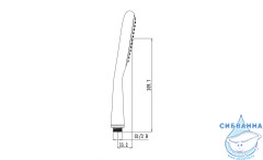  Ручной душ Lemark LM0411C 1 режим (хром)