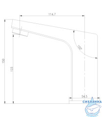 Смеситель для раковины сенсорный Lemark Project LM4650CE (без донного клапана)