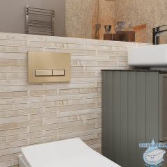 Кнопка смыва Charus Raiden FP.321.51.01 матовый песок