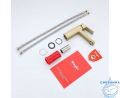 Смеситель для раковины Raglo R30.10.03 (сатин золотой)