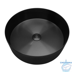 Раковина накладная ABBER Wasser Kreis AF2411MB черная матовая