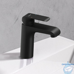 Смеситель для раковины Ravak Flat FL 014.20 X070173 (черный матовый)