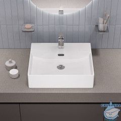 Умывальник накладной/подвесной, белый глянцевый, Bild, IDDIS, BILWS50i27