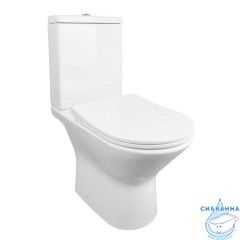 Унитаз напольный безободковый Azario Fretta с бачком и сиденьем Soft Close (микролифт) AZ-1223