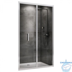Дверь в нишу ABBER Sonnenstrand AG07090 90x195 профиль хром, стекло прозрачное