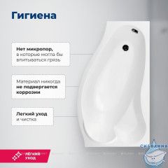 Акриловая ванна Aquanet Palma 170x100 R с каркасом