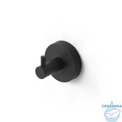 Крючок одинарный, черный матовый, сплав металлов, Sena, IDDIS, SENSB01i41