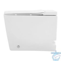 Унитаз приставной импульсный Abber Rechteck AC1213P с сиденьем Soft Close (микролифт) (белый)