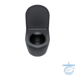 Унитаз подвесной безободковый, чёрный матовый, Blanco, IDDIS, BLAR3BMi25