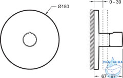 Переключатель Jacob Delafon Round E19032-CP
