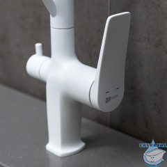  Смеситель для кухни Lemark Bronx LM3761MW (белый матовый)