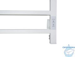 Полотенцесушитель электрический Санприз Квадро П8 40х80 (белый матовый) (подключение универсальное)