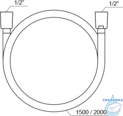 Душевой шланг 150 Ravak 914.00, X07P338