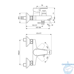 Смеситель для ванны Ideal Standard Cerafine D BC494AA (хром)