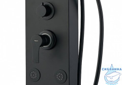 Душевая панель Aquanet Galaxy Black 200 2 режима 237440 (черный матовый)