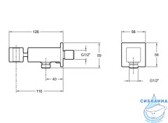 Шланговое подсоединение Jacob Delafon E14791-CP
