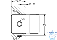 Душевая система Kludi Bozz 200 1 режим 386300576  (хром)