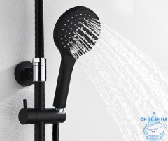 Душевая система WasserKRAFT A17401 230 1 режим (черный)