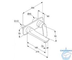 Смеситель для раковины встраиваемый Kludi Balance 522469175