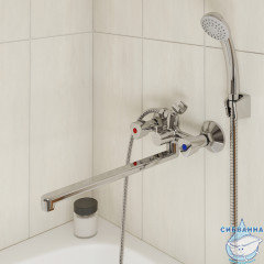 Смеситель для ванны Milardo Tring TRISBL2M10 с аксессуарами (хром)