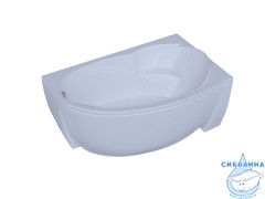 Акриловая ванна Aquatek Бетта R 160х97 с каркасом