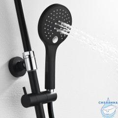 Душевая система WasserKRAFT A17401 230 1 режим (черный)