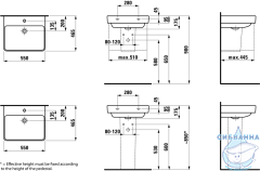 Раковина 55 см Laufen Pro S 8.1096.2.000.104.1