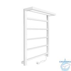 Полотенцесушитель электрический Indigo Forma П5 (с таймером) 50х80 белый матовый (с возможностью скрытого подключения, подключение R/L)