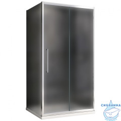 Душевое ограждение ABBER Schwarzer Diamant AG30170MH-S90M 170x90 профиль хром, стекло матовое (без поддона)
