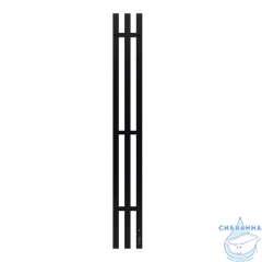 Полотенцесушитель электрический Terminus Tres квадратный 15х120 (черный)