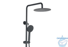 Душевая система Aquatek Вега 250 AQ2060MB (черный матовый)